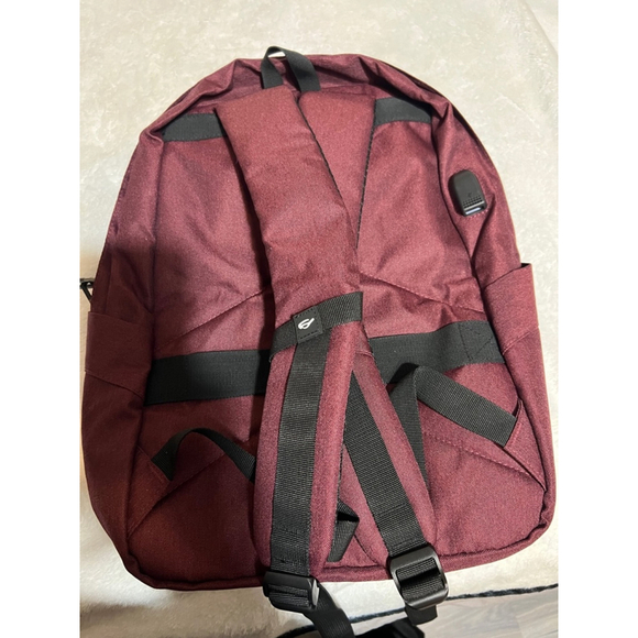 Unisex Zomake Backpack One Size Burgundy - Picture 4 of 4